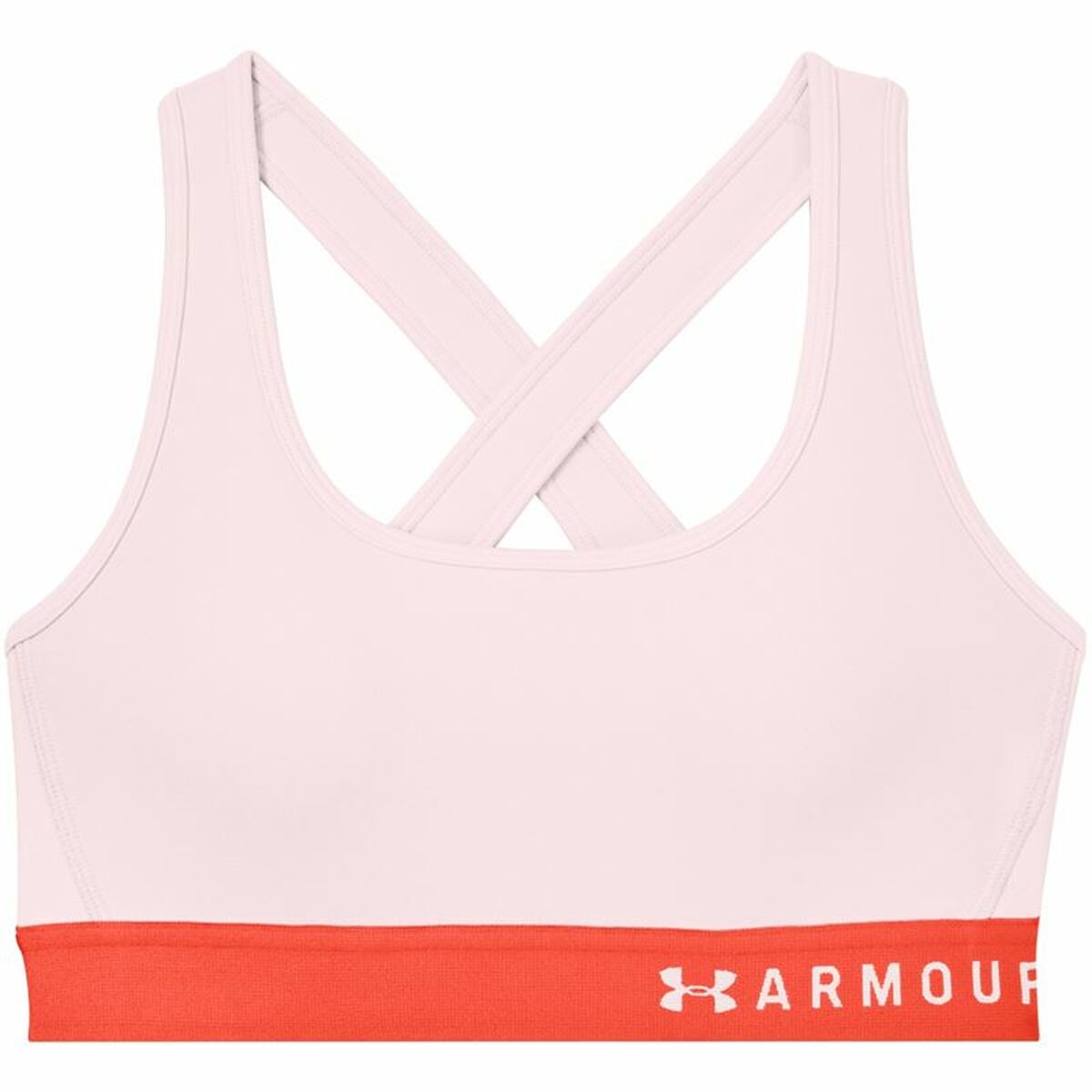 Sports Bra Under Armour Mid Crossback Pink XS