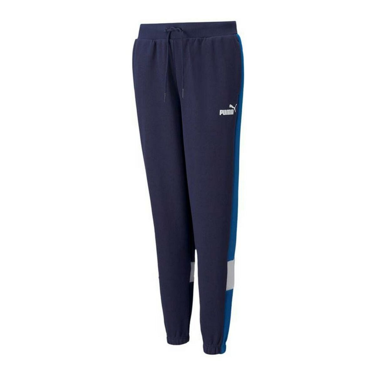 Children's Tracksuit Bottoms Puma Essential+ Colorblock Dark blue 11-12 Years