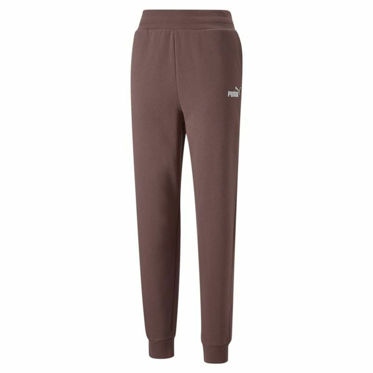 Adult's Tracksuit Bottoms Puma Ess+ Embroidery High-Waist Brown Lady S