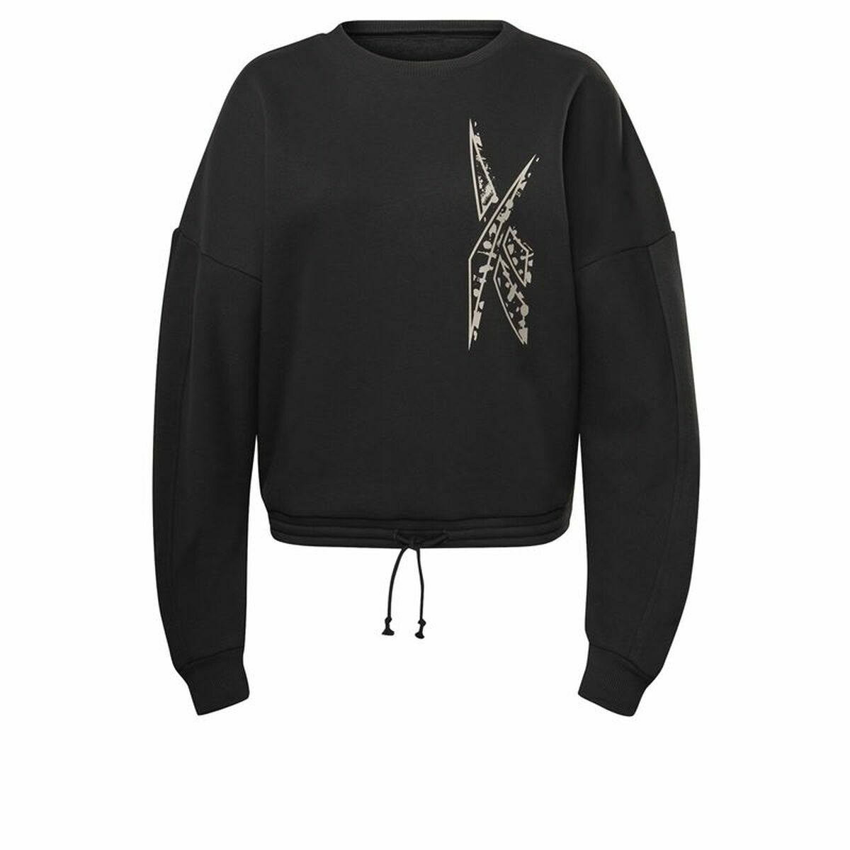 Women’s Sweatshirt without Hood Reebok Modern Safari Black XS