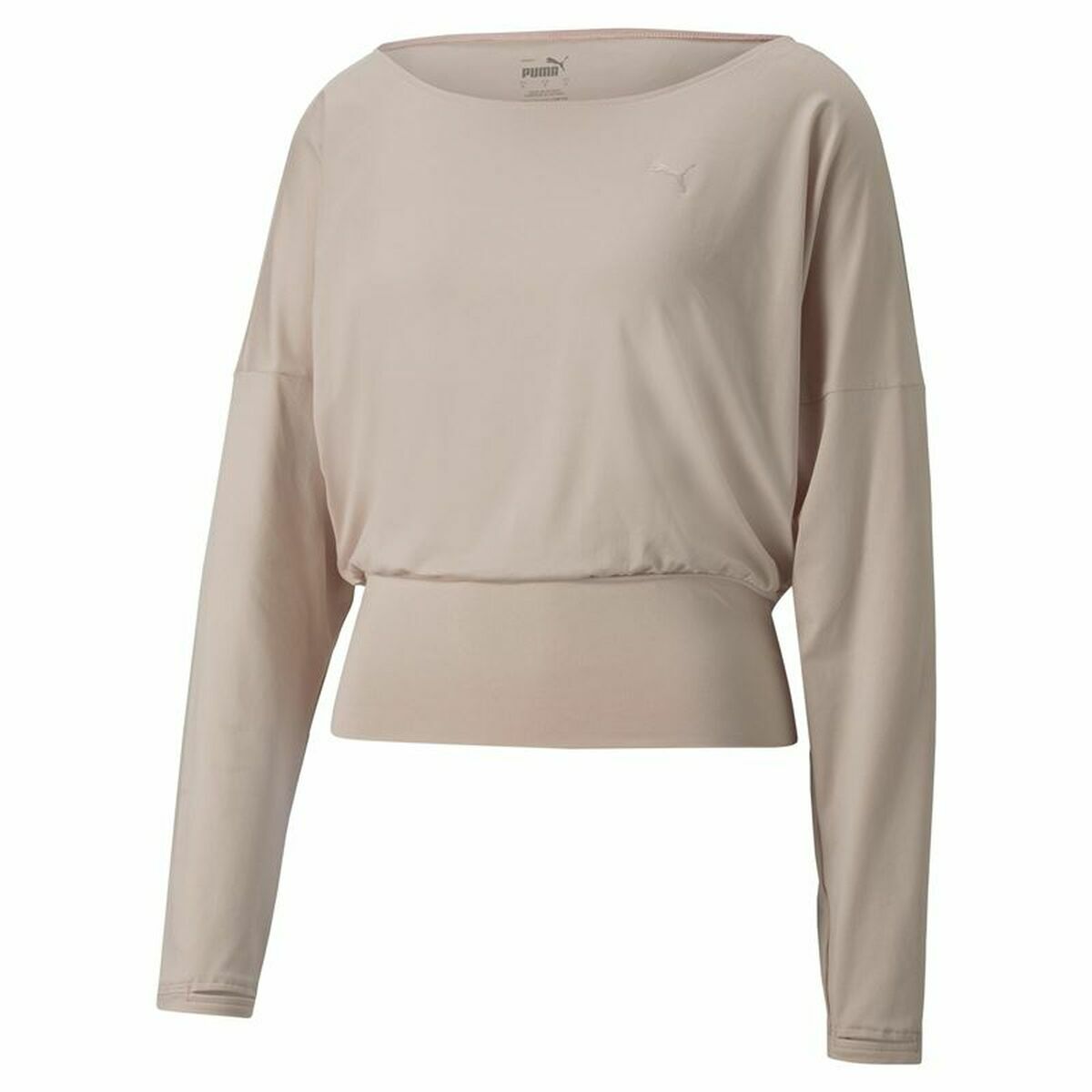 Women’s Sweatshirt without Hood Puma Studio Yogini Lite Salmon M