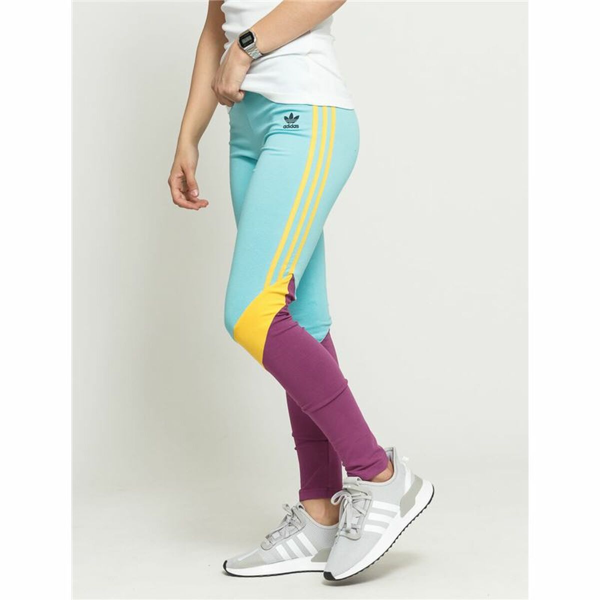 Sport leggings for Women Adidas  High-Waisted Aquamarine 38