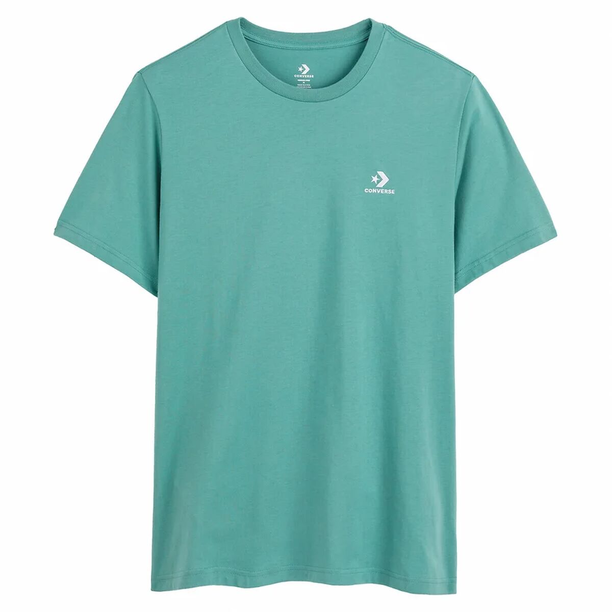 Unisex Short Sleeve T-Shirt Converse Classic Fit Left Chest Star Chevron Green 2XS