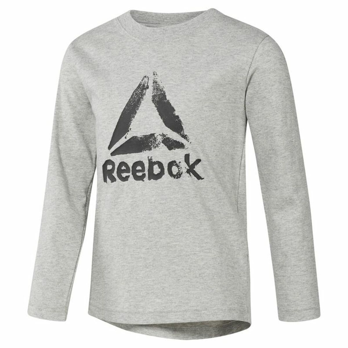 Children’s Long Sleeve T-Shirt Reebok Boys Training Essentials Light grey 7-8 Years