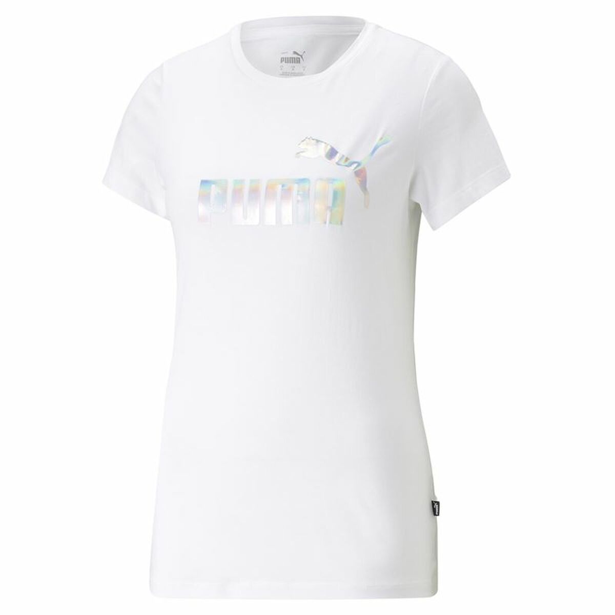 Women’s Short Sleeve T-Shirt Puma Ess+ Nova Shine White S