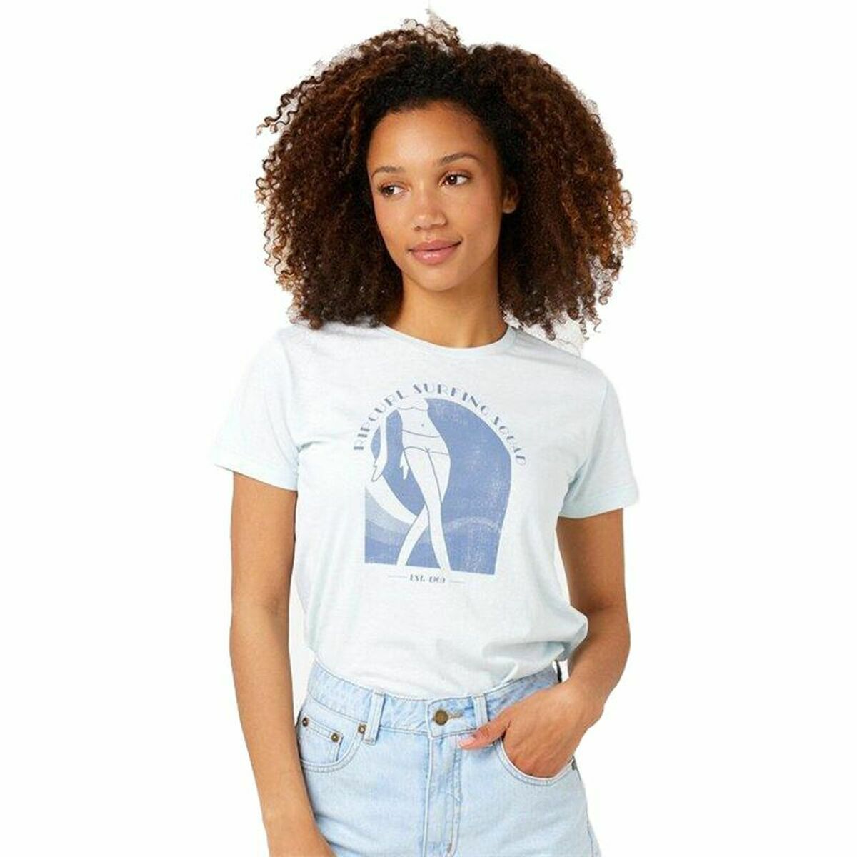 Short Sleeve T-Shirt Rip Curl Re-Entry Crew  White L
