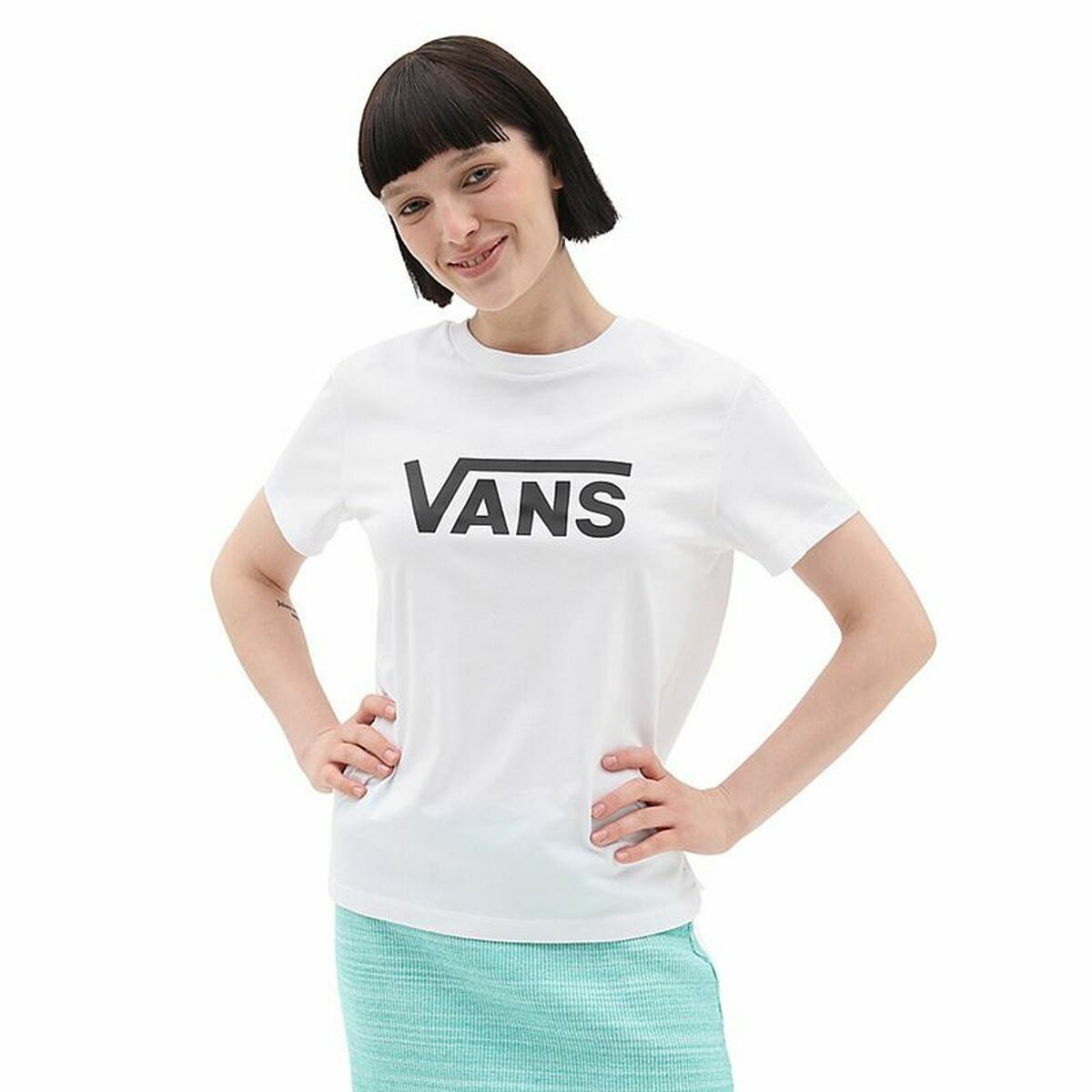 Women’s Short Sleeve T-Shirt Vans Drop V Ss Crew-B S