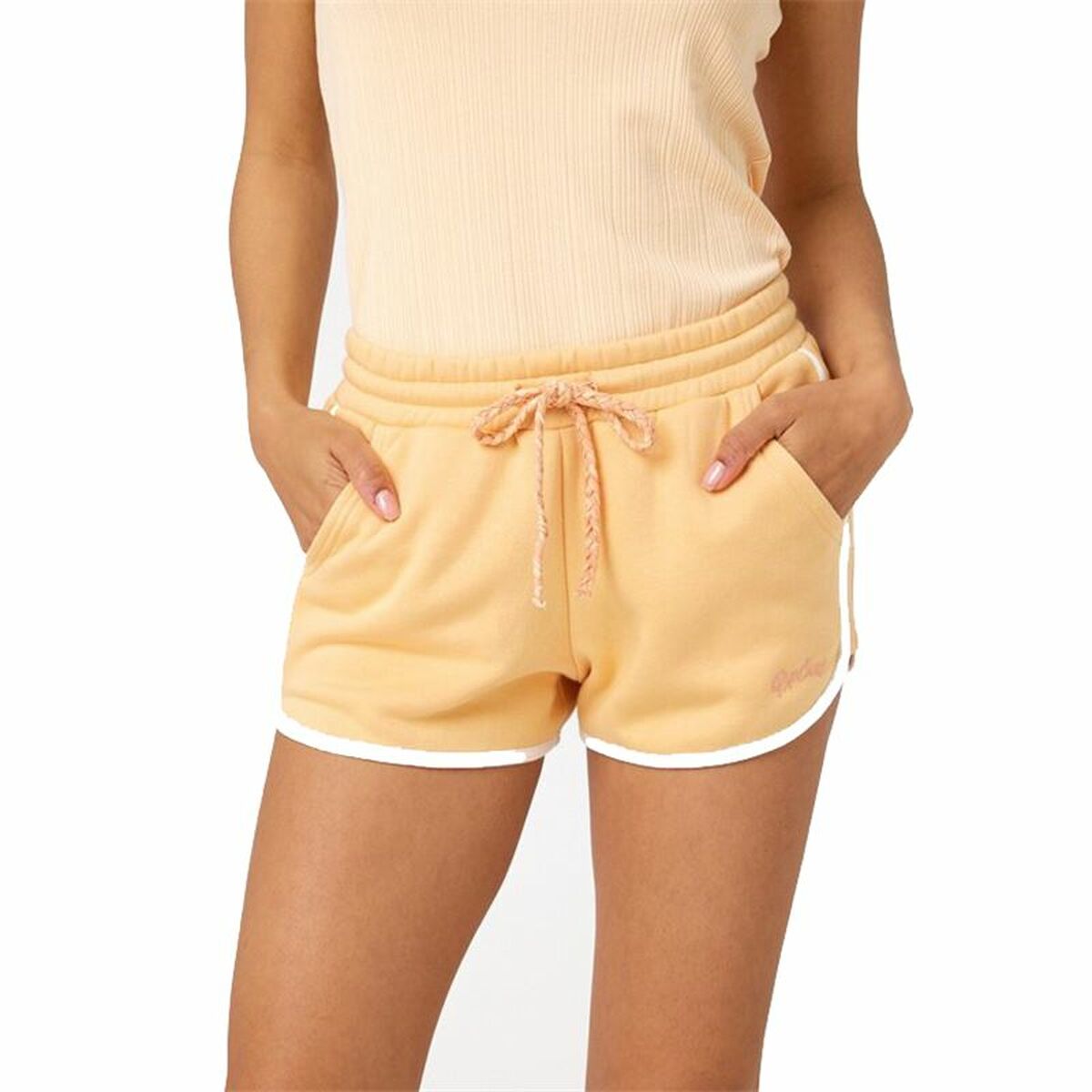 Sports Shorts for Women Rip Curl Assy Yellow Orange Coral XS