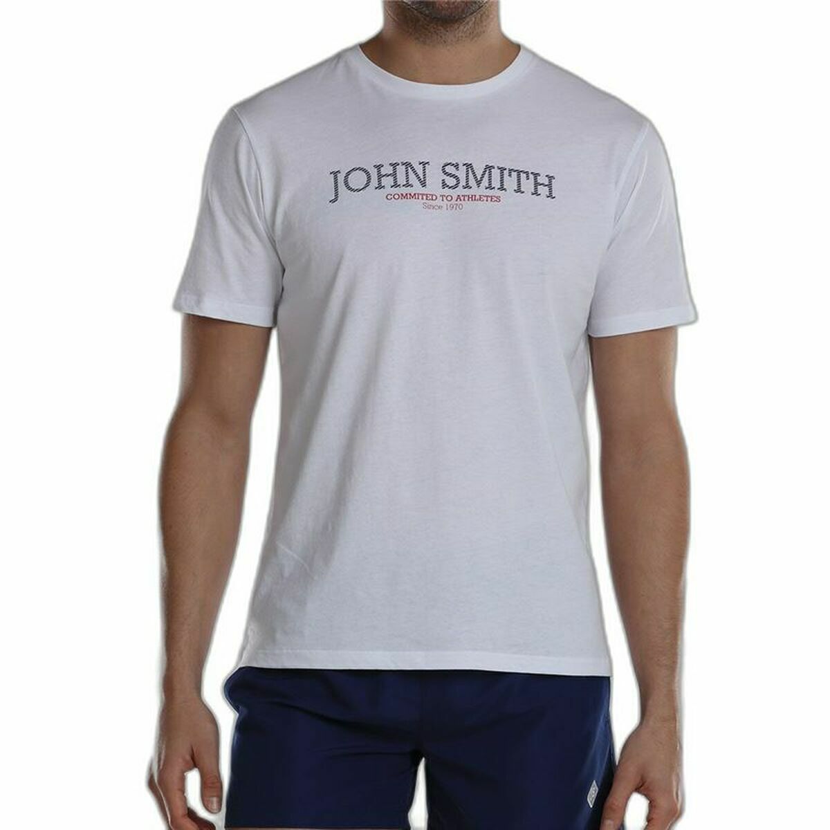 Men’s Short Sleeve T-Shirt John Smith Efebo White 2XL