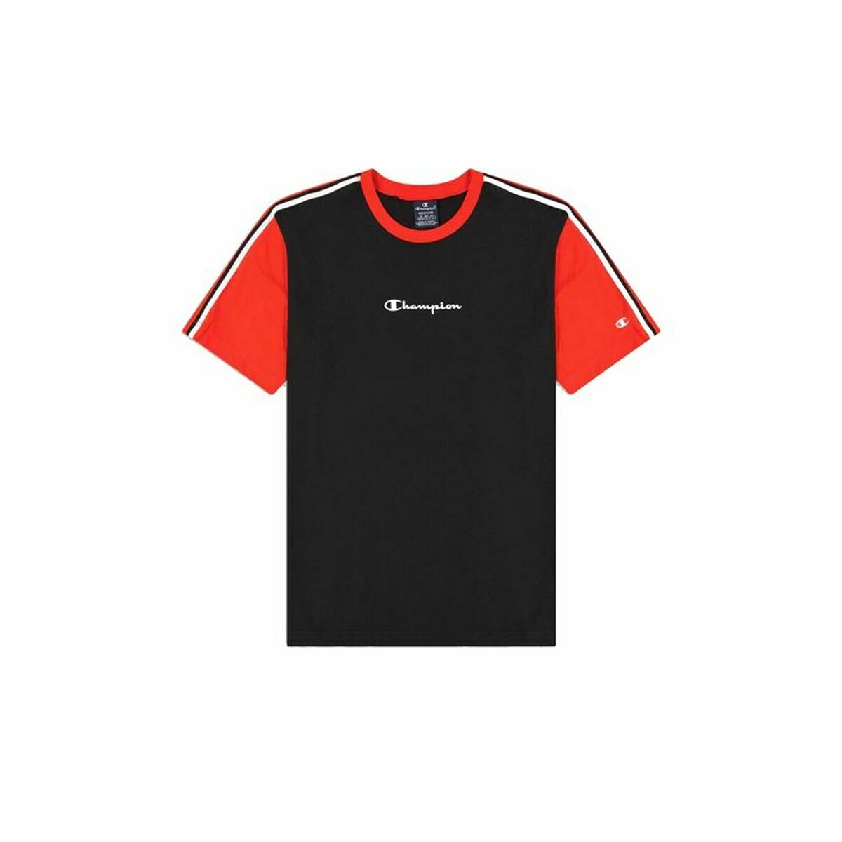 Men’s Short Sleeve T-Shirt Champion Crewneck Black M