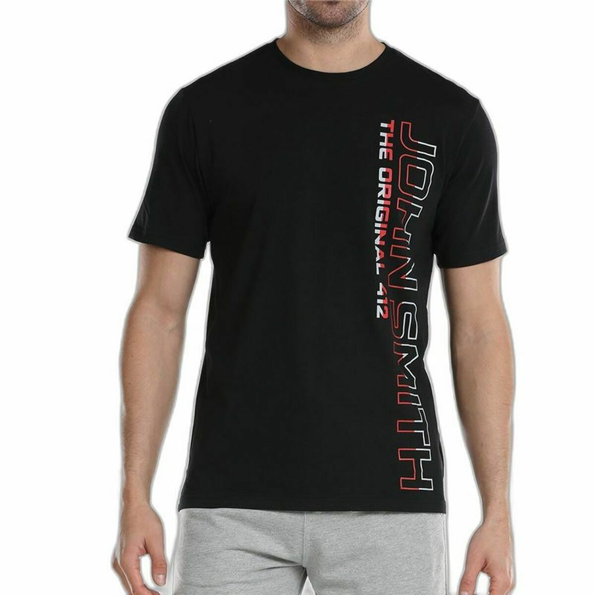Men’s Short Sleeve T-Shirt John Smith Jalde Black L
