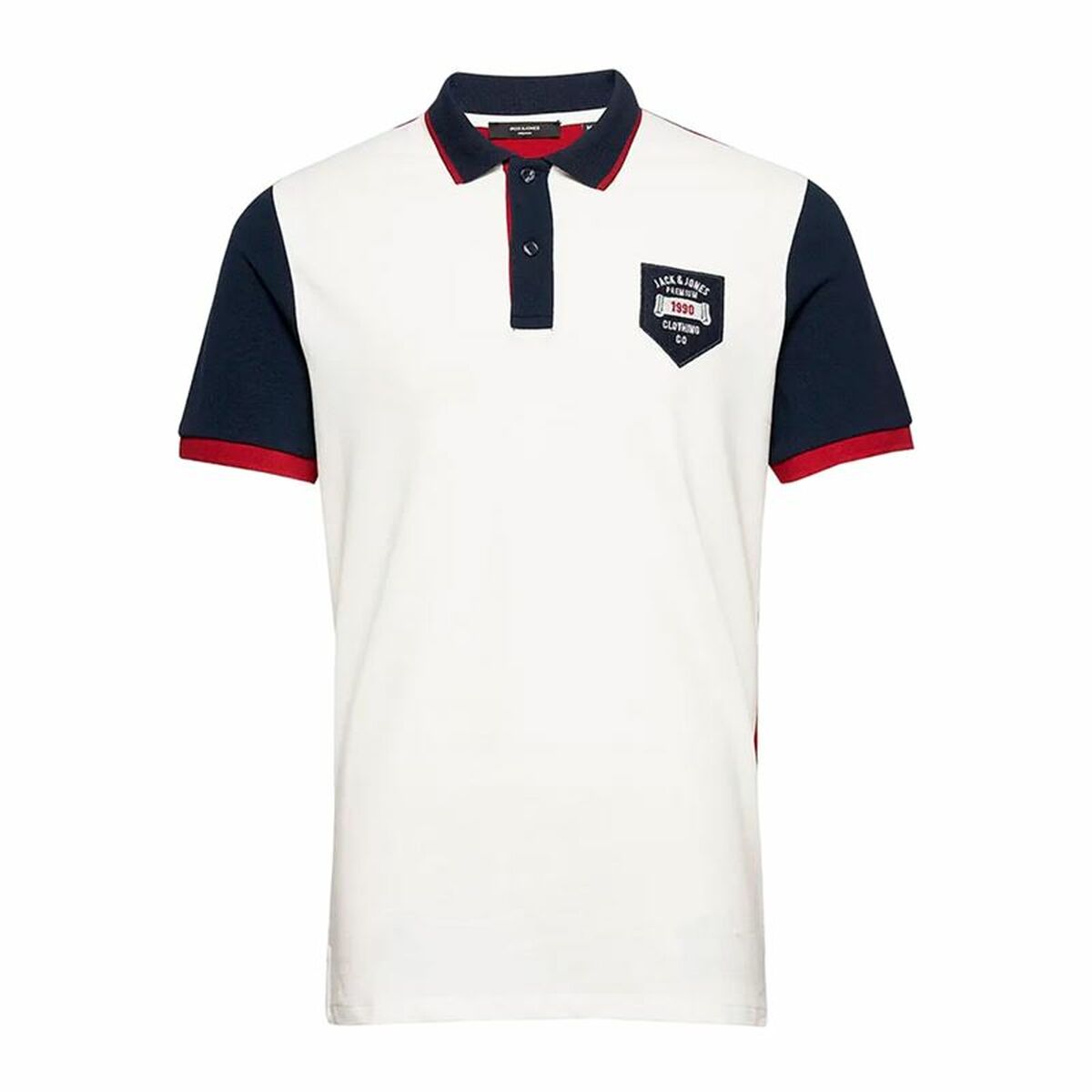 Men’s Short Sleeve Polo Shirt Jack & Jones Jcodragon White M