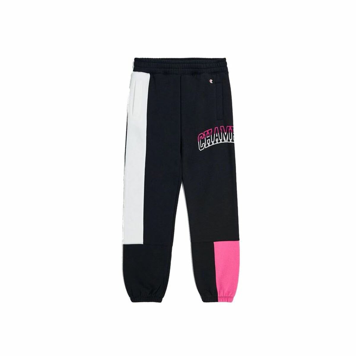 Long Sports Trousers Champion Elastic Cuff Legacy Black Lady S