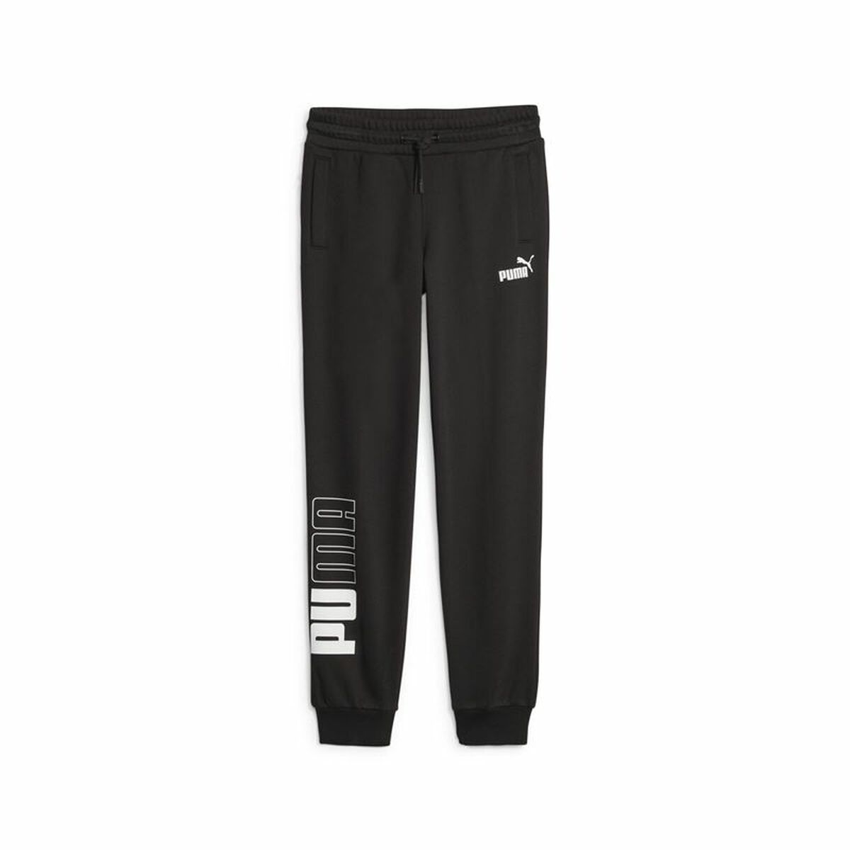 Children's Tracksuit Bottoms Puma Power Colorblock Black 7-8 Years