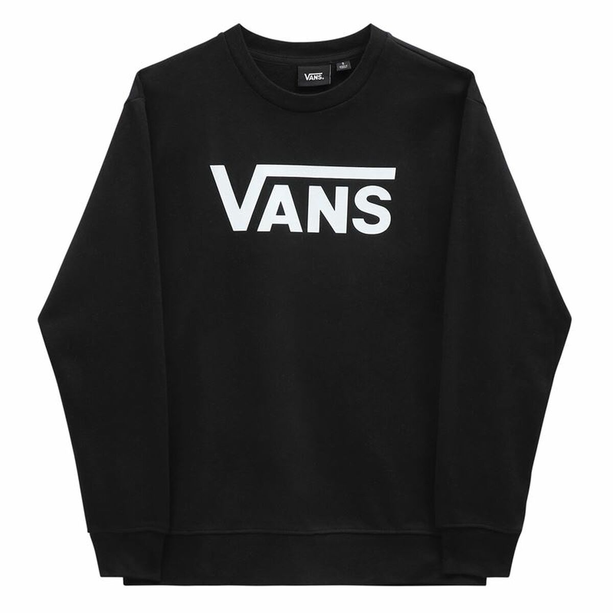 Women’s Sweatshirt without Hood Vans Drop V Logo BFF Crew Black M
