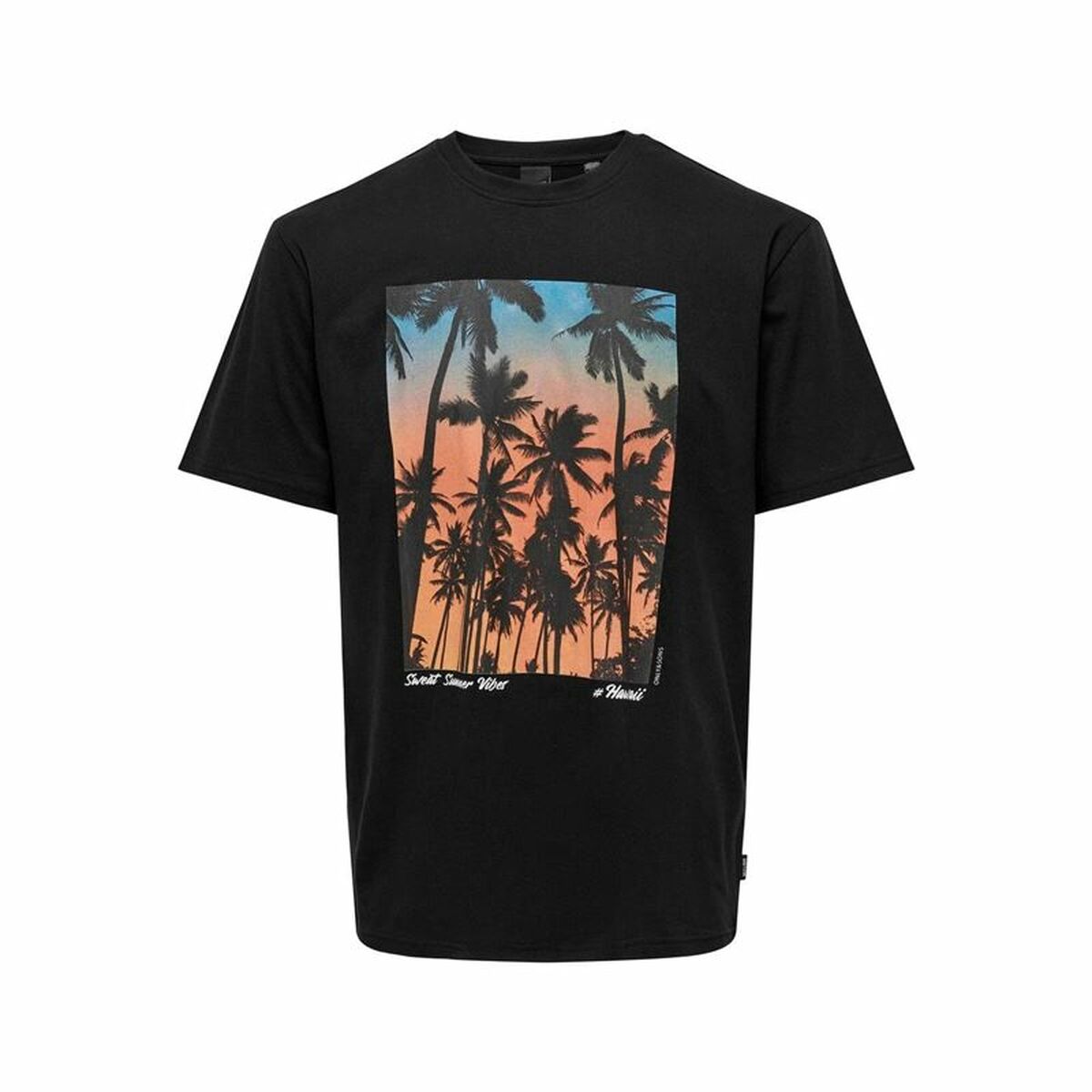 Men’s Short Sleeve T-Shirt Only & Sons Onskolton Reg Beach Black L
