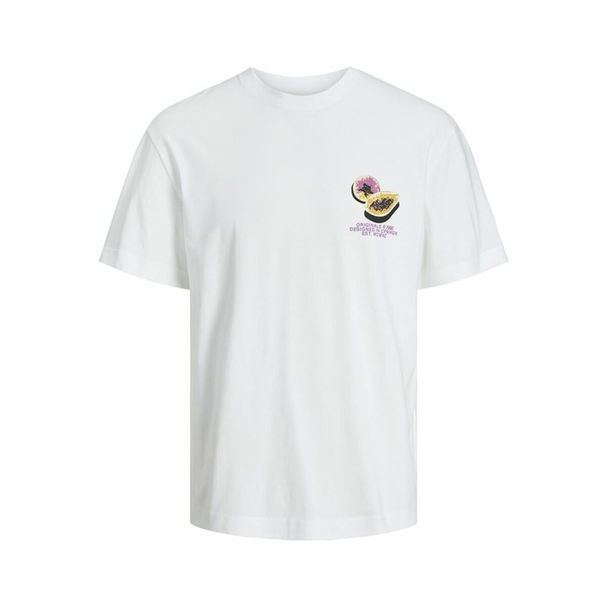 Men’s Short Sleeve T-Shirt Jack & Jones Jortampa Back Ss Crew White 104 cm