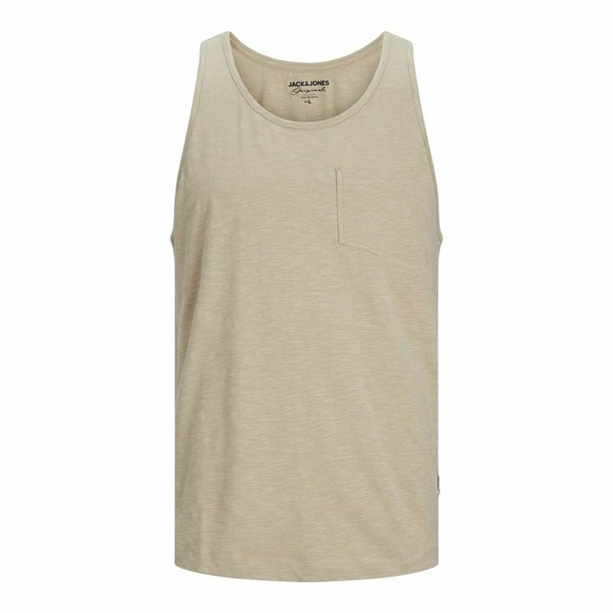 Tank Top Men Jack & Jones Jortampa Slub Beige M