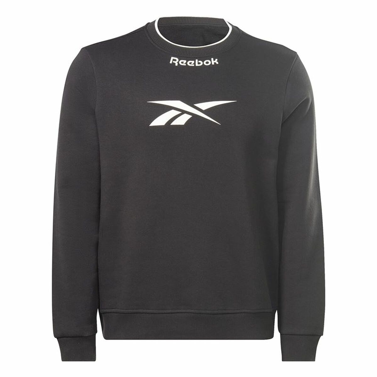 Men’s Sweatshirt without Hood Reebok RI Arch Logo Vector White Black XL
