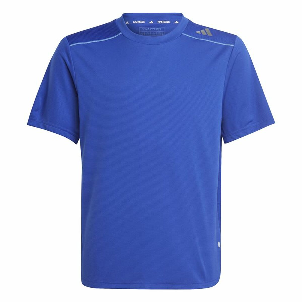 Child's Short Sleeve T-Shirt Adidas Aeroready Blue 9-10 Years