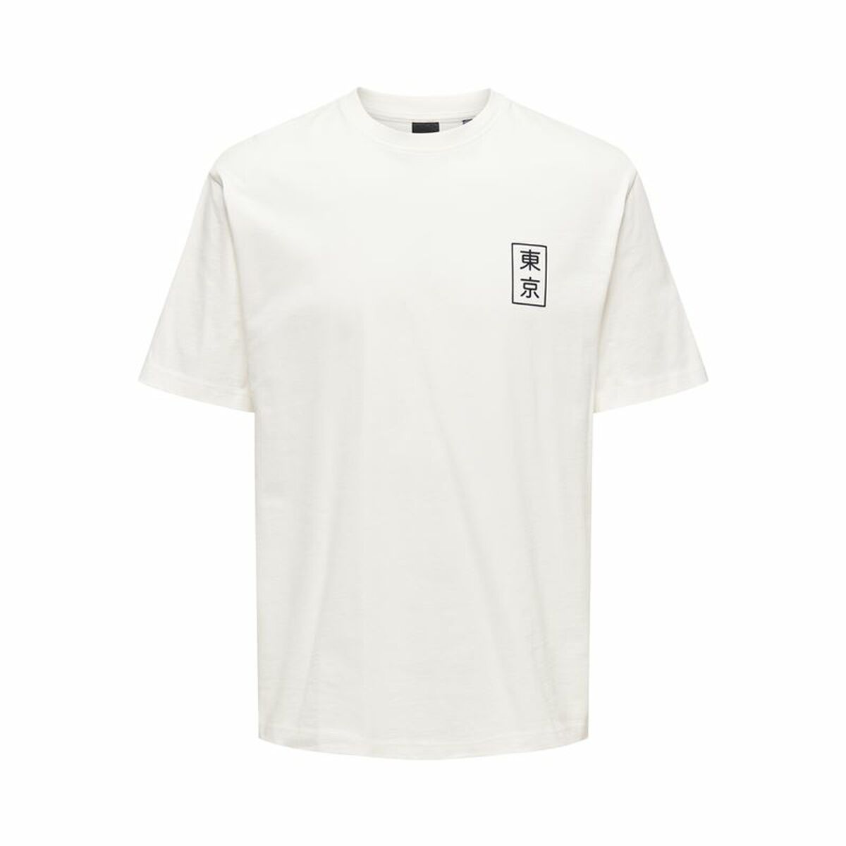 Men’s Short Sleeve T-Shirt Only & Sons Onskace Rlx White L