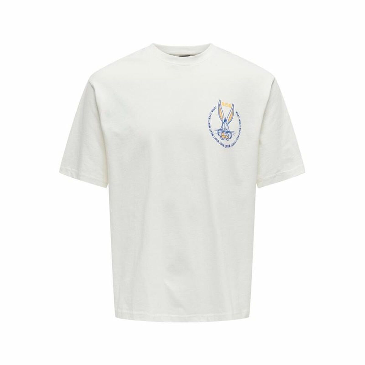 Men’s Short Sleeve T-Shirt Only & Sons Onslooney Rlx White XS