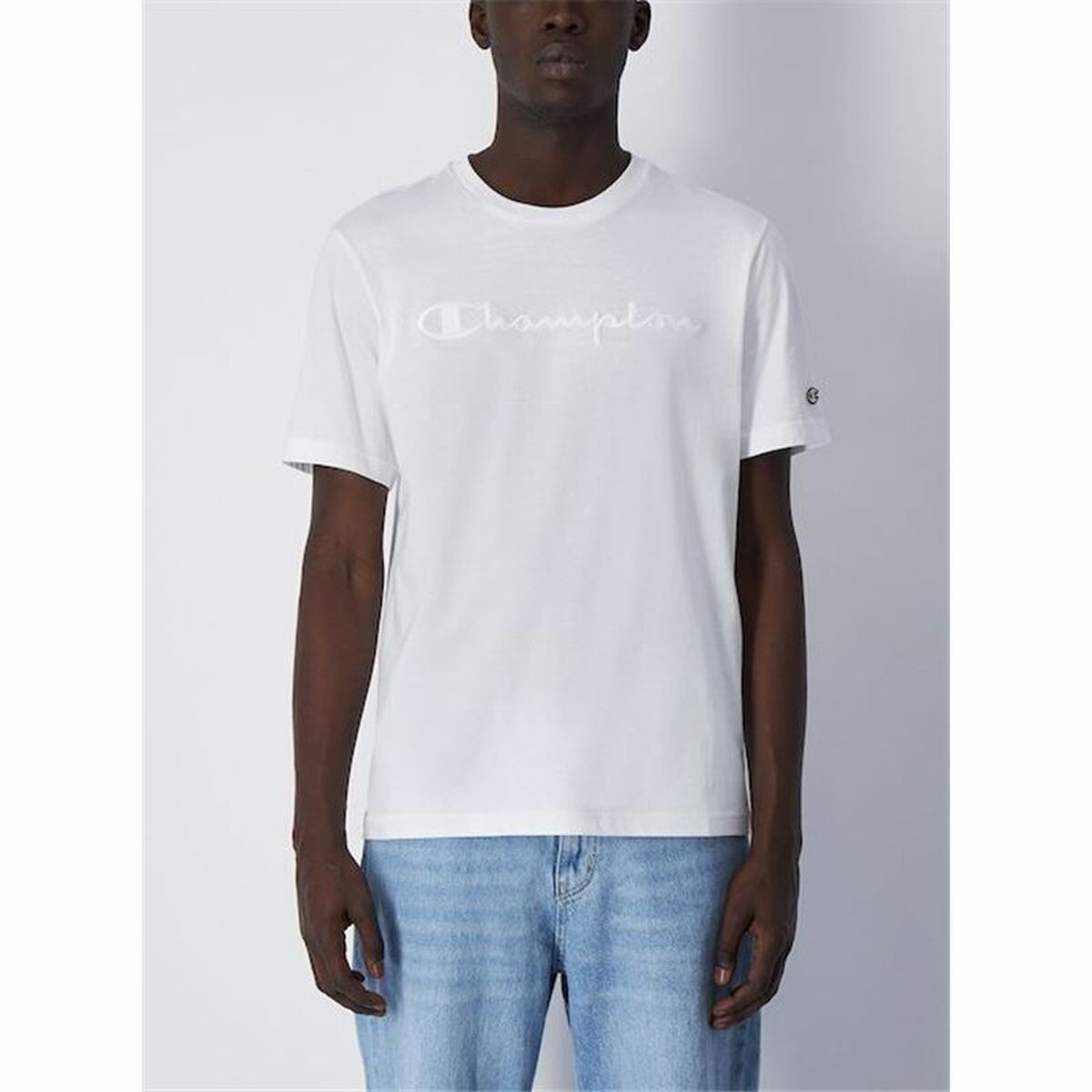 Men’s Short Sleeve T-Shirt Champion Crewneck S