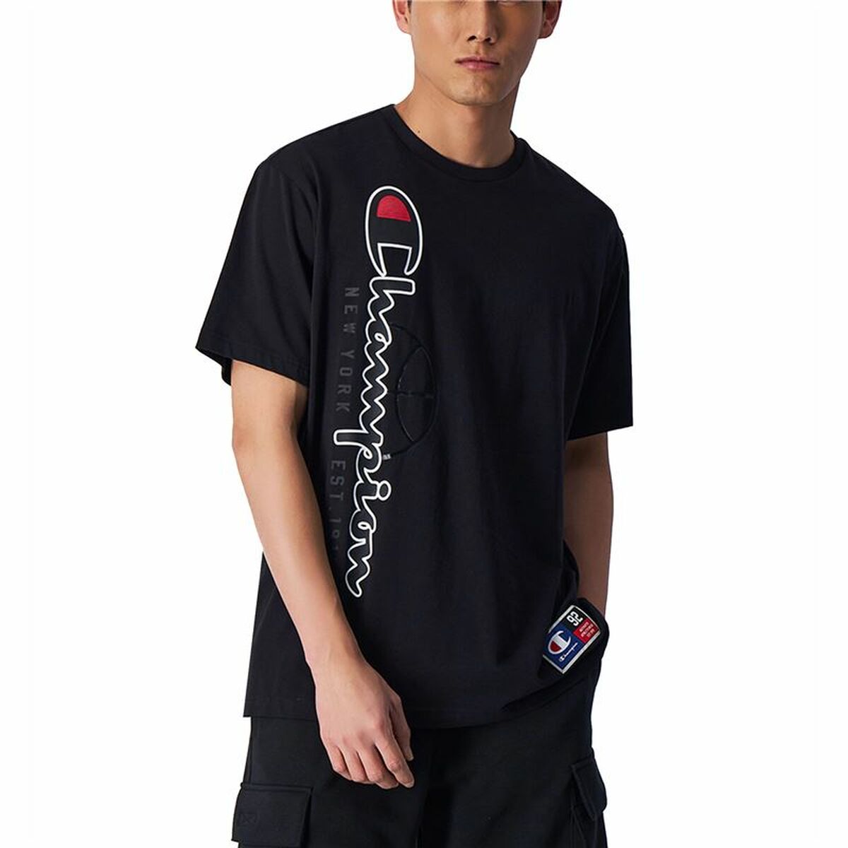 Men’s Short Sleeve T-Shirt Champion Crewneck L