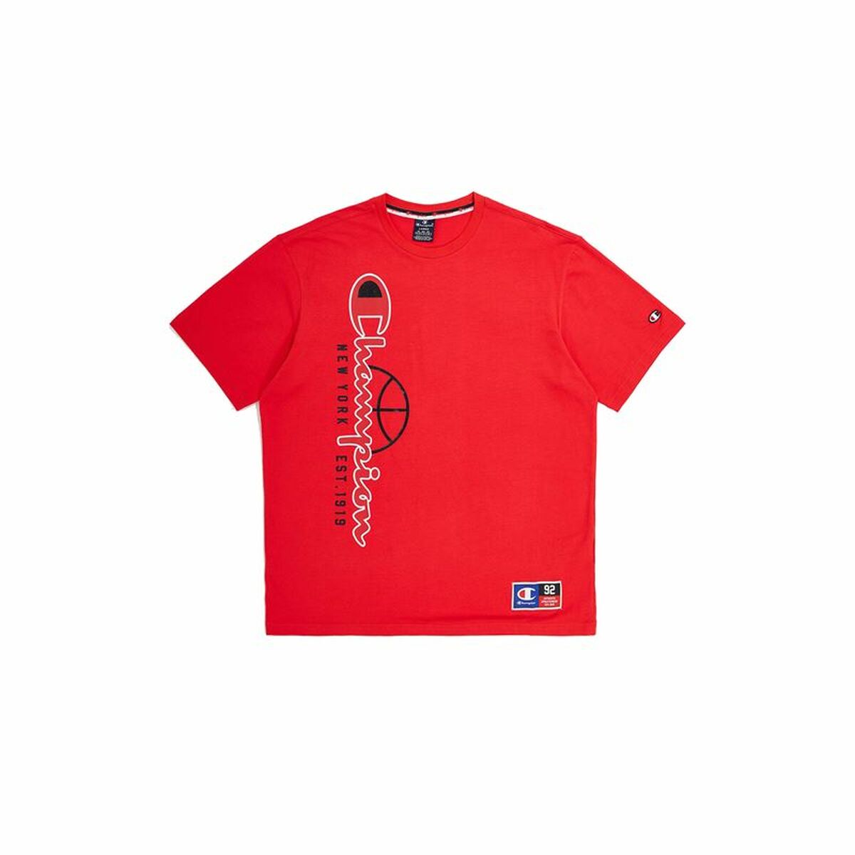 Men’s Short Sleeve T-Shirt Champion Crewneck Red S