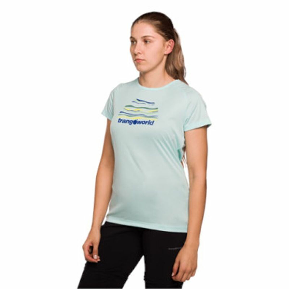 Women’s Short Sleeve T-Shirt Trangoworld Trangoworld Sihl Aquamarine XS
