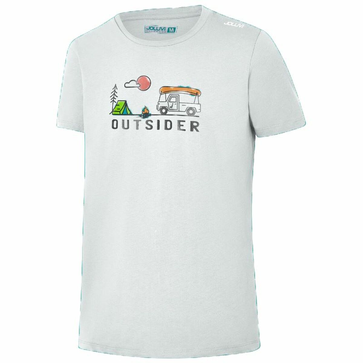 T-shirt Joluvi Outsider Camp White M